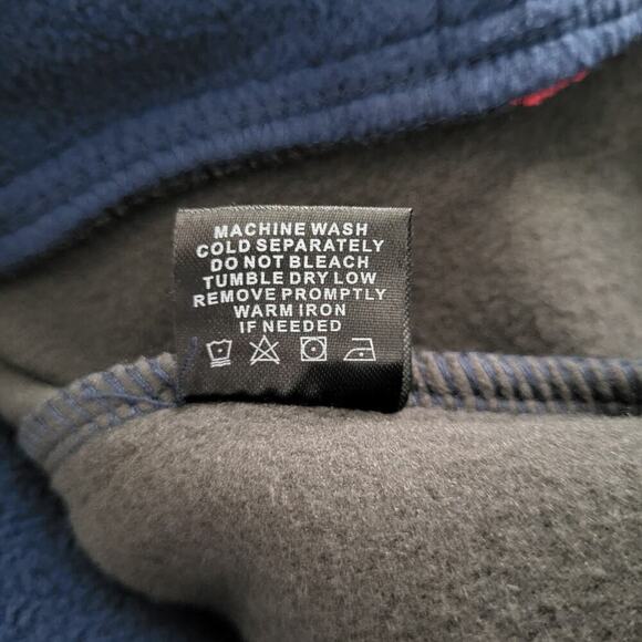 NFL Houston Texans Men’s M 1/4 Zip Pullover Blue Football Waffle Knit NEW - Picture 13 of 16